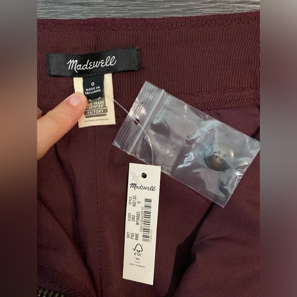 •NWT• Madewell Zip-front mini skirt - Picture 6 of 6